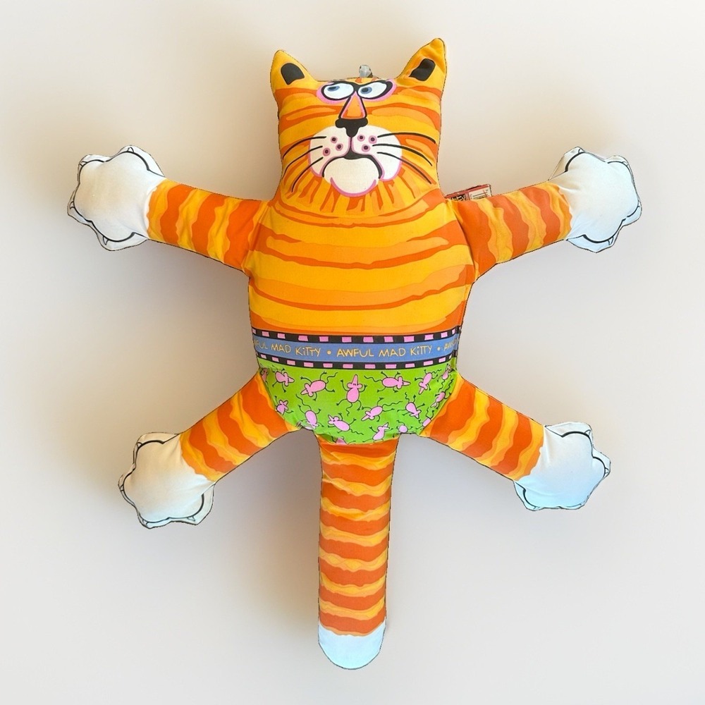 RARE Fat Cat Inc VTG‎ Dog Toy Anne Lika Doggy Hoots NEW Pillow Plush Stuffed 29"